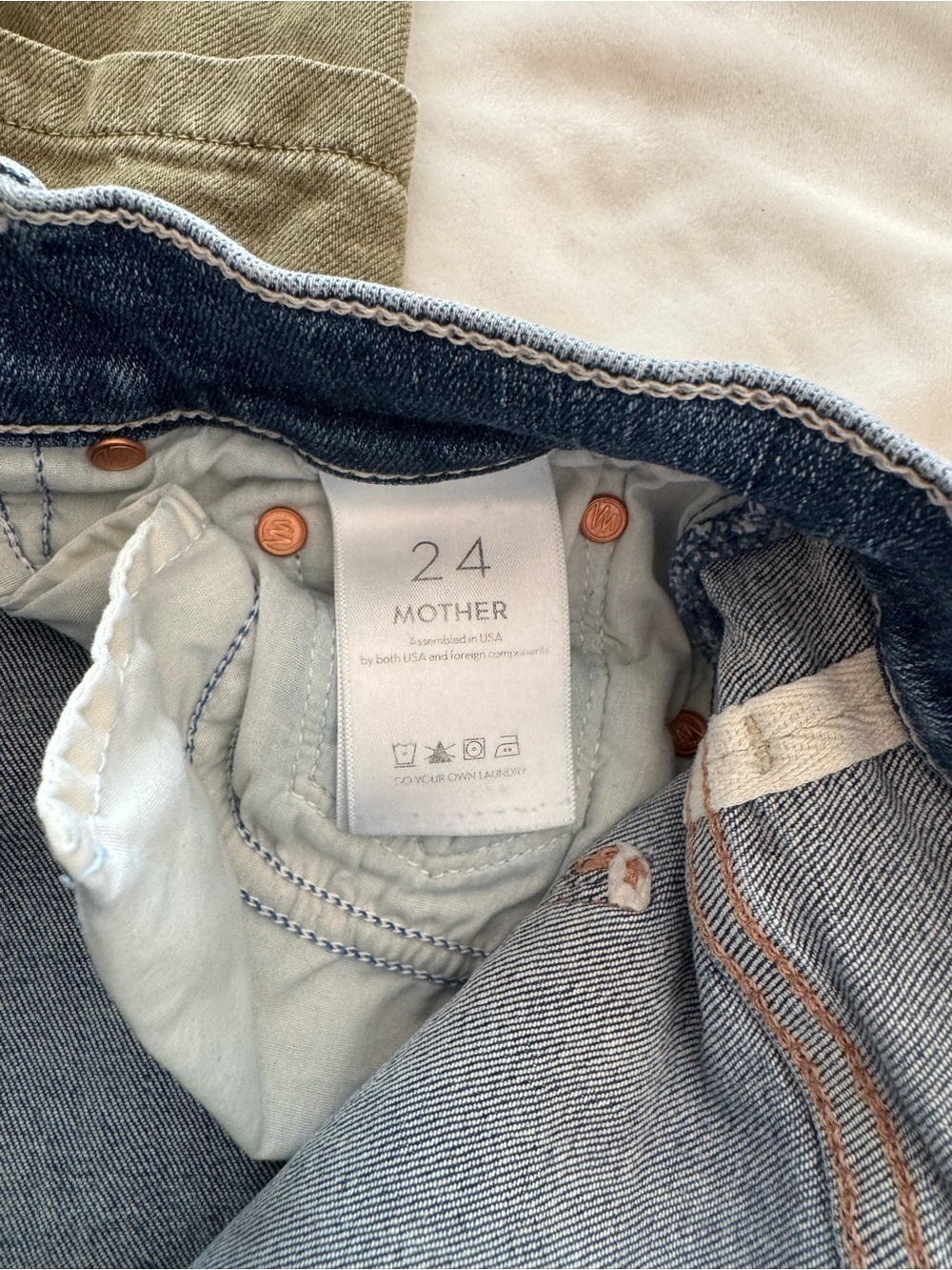 MOTHER Denim The Insider Crop Step Fray Jeans Wicked Wildflower Kick Flare Sz 24 - Picture 8 of 8